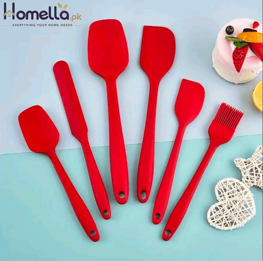 6 Pcs Silicone Kitchenware Set – Non-Stick, Heat Resistant Cooking Tools