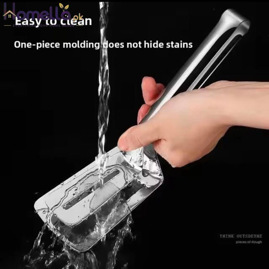 Stainless Steel Fish and Meat Tongs Multi-Functional for Grilling Frying Pancakes and Bread With Non-Sip Hand