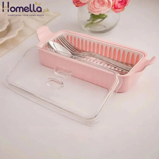 Cutlery Box With Acrylic Lid