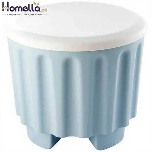 Round Stackable Ottomans with Storage Foot Rest Stool Seat