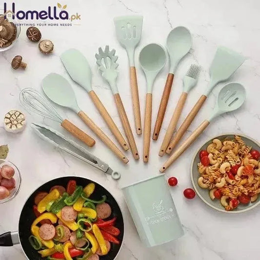 Wooden Handle Non-Stick Spatula