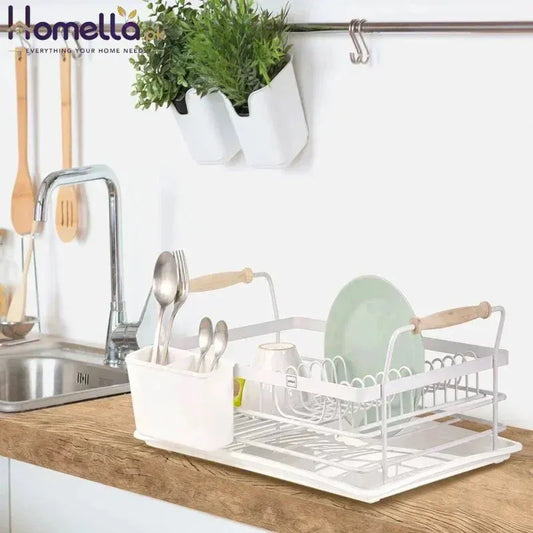 Dish Rack With Wooden Handles 1 Floor