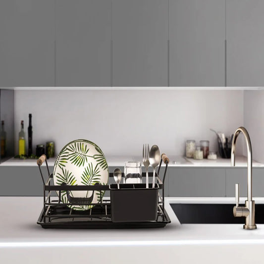 Dish Rack With Wooden Handles 1 Floor