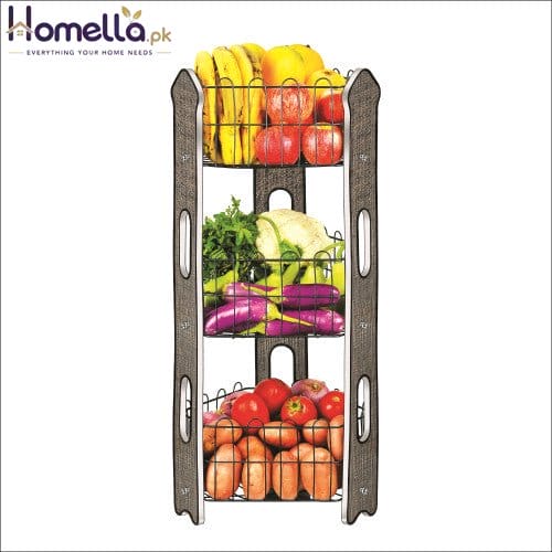 Stylish 3-Tier Fruit & Vegetable Organizer Rack