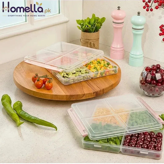 4 Section Freezer Box With Lid 180 G