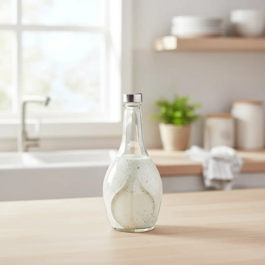 Glass Bottle With Steel Lid 1.1 LTR