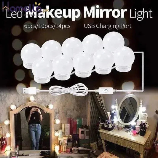 Vanity Mirror Lights LED Bulbs For Makeup Mirror 10 Bulbs With 3 Light Modes