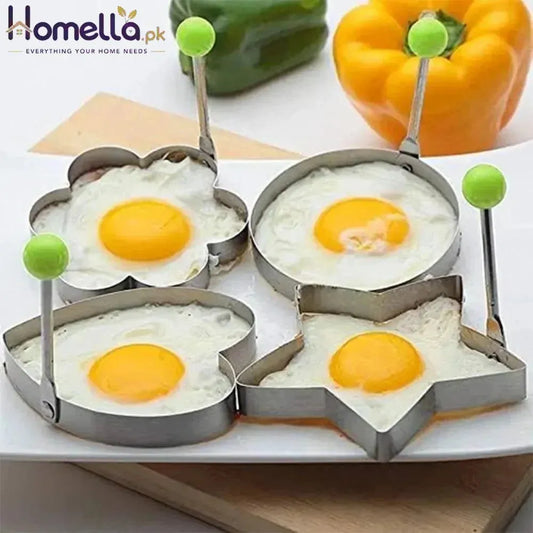Stainless Steel Egg Fried Mold Tool (4 Pc) Set