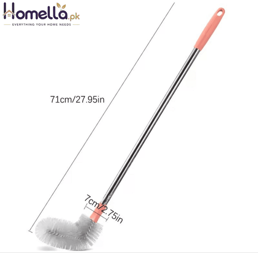 Household Bucket Washing Brush With Stainless Steel Rod Plastic Water Dispenser Water Bucket Cleaning Brush Cleaner Gadgets