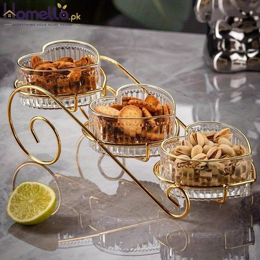 Multi-Purpose Serving Stand with Glass Bowl