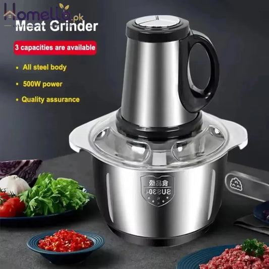 Silver Crest 3 Litre Household Stainless Steel Meat Grinder Blender Chopper