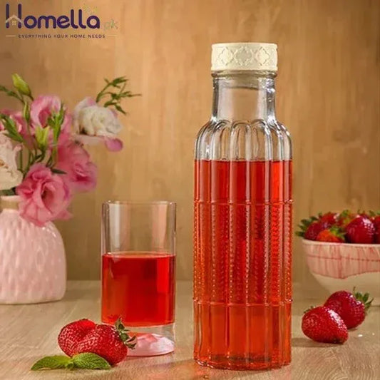 Glass Bottle With Plastic Cap 1.1 LTR