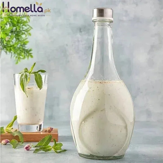 Glass Bottle With Steel Lid 1.1 LTR