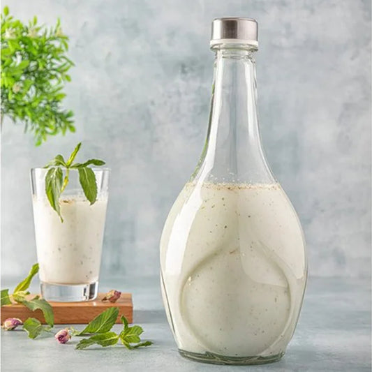 Glass Bottle With Steel Lid 1.1 LTR