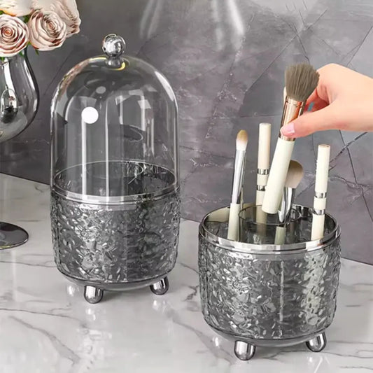 Cosmetics Luxury Storage Box Mekup Brush High-end Storage Box Rotating Dust-Proof Dressing Table Storage Bucket Acrylic Box