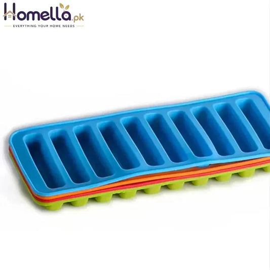 Aomily 10 Holes Finger Shaped Silicone Cookies Chocolate Jelly Candy Cake Bakeware Mold Pastry Bar Ice Block Mould Baking Tools
