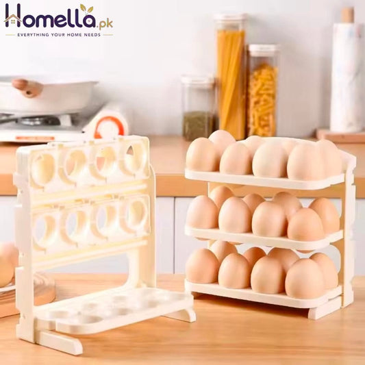 Home Use Large Capacity 24 Grids Egg Refrigerator Storage Box Special Design Egg Tray for Household Plastic Material