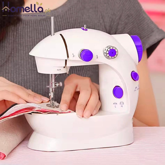 Household Sewing Machine Portable Electric Sewing Machines with Light and Speed Control for Beginner DIY Home Sewing Accessories