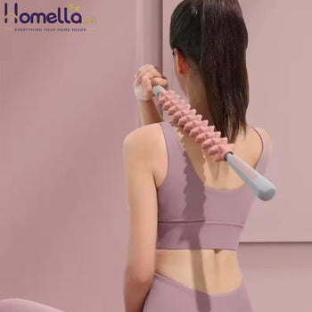 Yoga Massage Stick Yoga Fitness Wolf Teeth Muscles Massage Stick Calves Thighs Quadriceps Arm Forearm Relaxation Artifact Roller