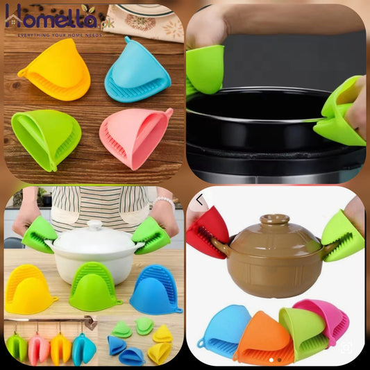 Silicone Head-Resistant Clamp Gloves for Microwave Ovens Special Anti-Slip Finger Covers for Kitchen Hight-Temperature Resistant