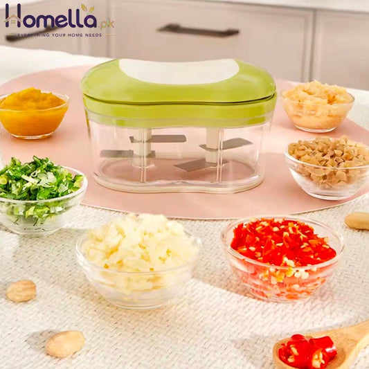 Manual Garlic Cutter Portable Home one-handed pushable telescopic garlic slicer Stainless Steel Blade Garlic Cutter
