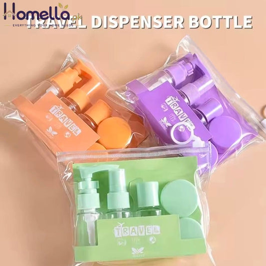 Travel Bottle Kit Leak Proof Portable Toiletry Containers Set Clear Travel Size Cosmetic Containers for Lotion Shampoo Cream So