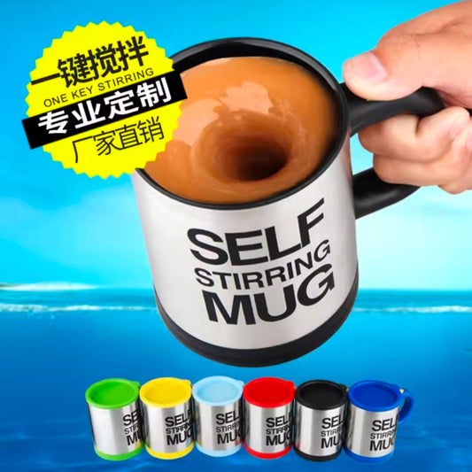 400ml Mugs Automatic Electric Lazy Self Stirring Mug Cup Coffee Milk Mixing Mug Smart Stainless Steel Juice Mix Cup Drinkware