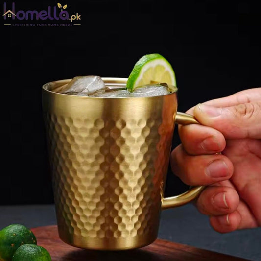 300ml Multifunction Coffee Mug Metal Drinking Cup Creative Design for Tea Milk Soup Breakfast Hot Drinks Water Cup Container