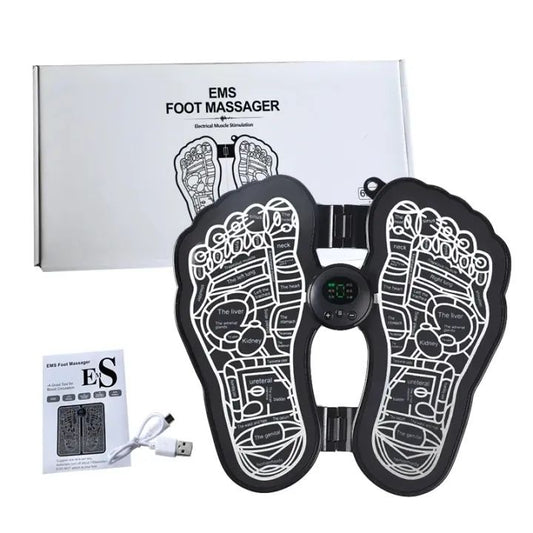 Electric EMS Foot Massager Health Care Massageador Mat Pad Electrodos Estimulador Physiotherapy Acupuntura Portatil Stimulator