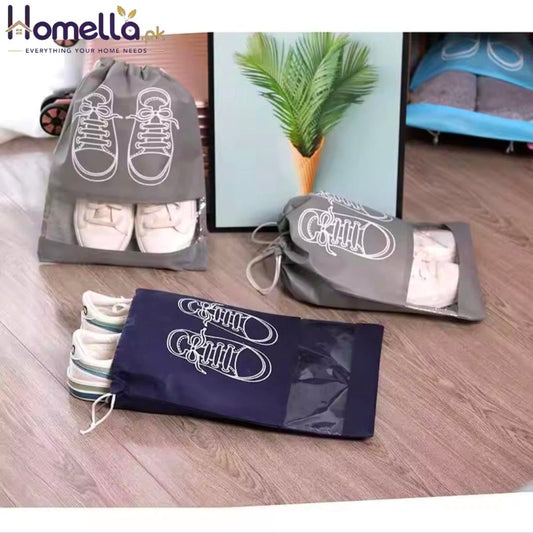 Shoes Storage Bags Closet Organizer Non-woven Travel Portable Bag Waterproof Pocket 692