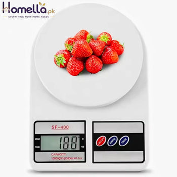 Digital Kitchen Scale 22lb/10kg Capacity, Stainless Steel

Food Scale with oz/g Units | Replaceable Battery Power |