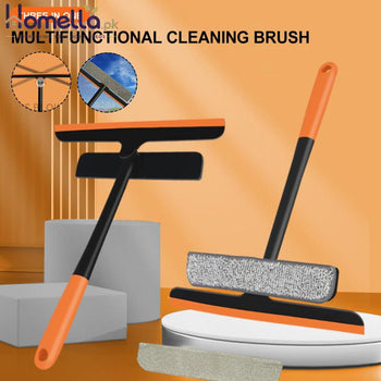 Multifunctional 3 In 1 Glass Window Screen Cleaning Brush Silicone Squeegee Wiper Bathroom Kitchen Home Mirror Washing Tools