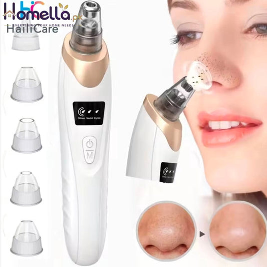 Blackhead Remover Nose T Zone Pore Vacuum Acne Pimple Removal Vacuum Suction Tool Facial Diamond Dermabrasion Machine Face Clean