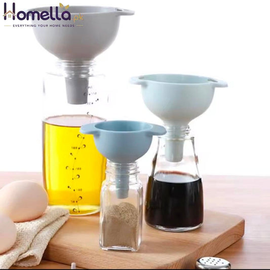 Multifunctional 4 in 1 kitchen Funnels Set With Strainer Filter Detachable Oil Funnel Food Grade Plastic Condiment Funnels