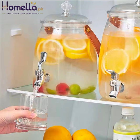 Beverage Dispenser Easy Flow Beverage Liquid Drink Container for Picnic Parties With Spigot and Filter Clear Lemonade Stand