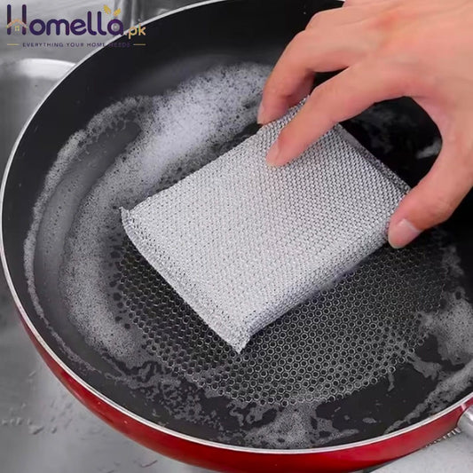 Set for 4 New-Scratch Pot Scrub Sponges - Dishwashing & Household Cleaning