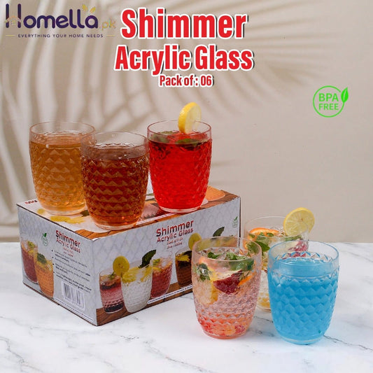 Shimmer Acrylic Glass (6 pcs)