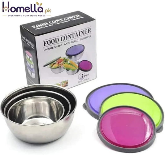 3 Pcs Food Container Set – Airtight, Leak Proof & Durable