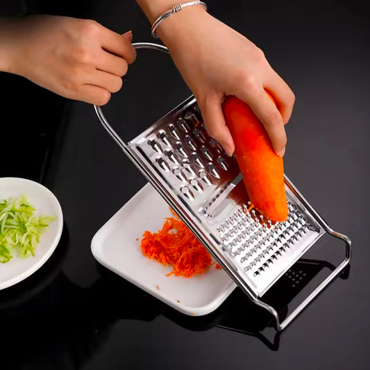 3-in-1 Stainless Steel Vegetable Fruit Slicer Cutter
Multi-purpose Potato Lemon Cheese Grater Food
Crusher Kitchen Accessories