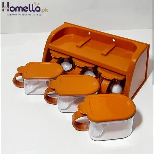 Cooking Joie Plus 6 Pcs Kitchen Spice Jar Organizer Rack