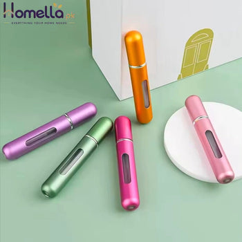 8/10ml Mini Portable Refillable Perfume Bottle Atomizer Pump Aluminum Spray Bottle Cosmetic Container Travel Makeup Tools