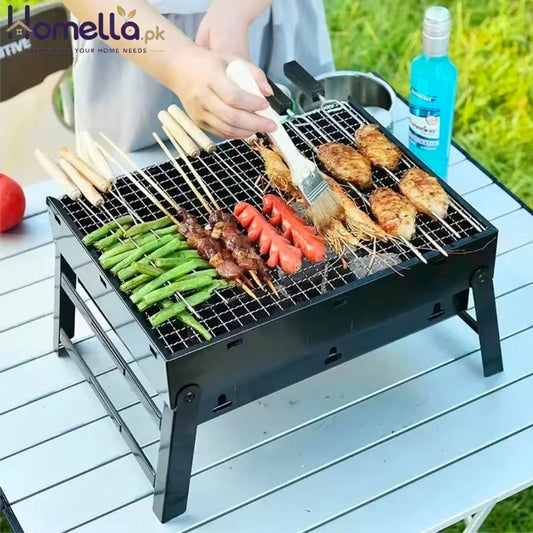 Bbq Foldable Little Gangster Bbq Grill Grill Outdoor Camping Portable Handheld Grill Kitchen Dedicated Dining Table