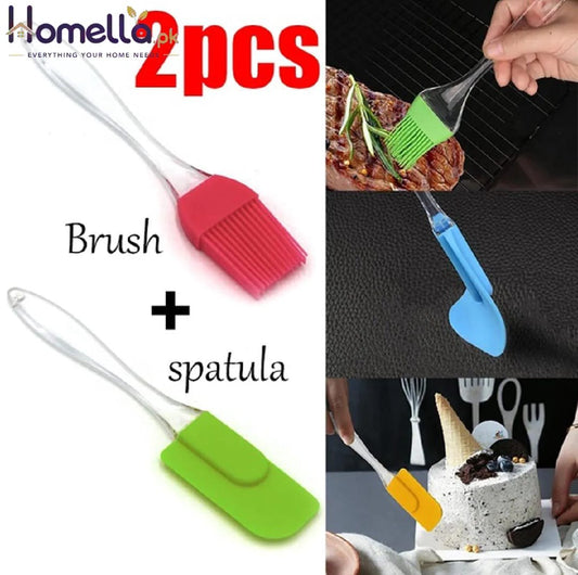 Silica Spatula Oil Brush