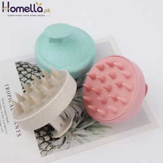 Silicone Shampoo Brush Head Scalp Massage Comb Hair Washing Comb Body Message Brush Bath Shower Brush Salon Hair Dressing Tool