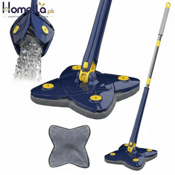 Four -leaf Clover 360 Clean Tiles and walls Household Ceiling Brush Tool Self- draining