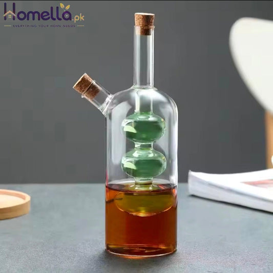 Transparent Glass Oil Bottle Oil And Vinegar Cruet Glass Grape Cluster Bottle For Cooing