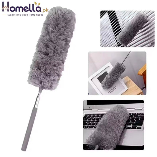 Multifunctional Retractable duster With Bendable Head-Reusable and Washable for High Ceilings Furniture and Car Cleaning