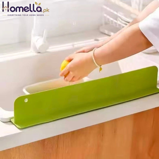 1pcs Silicone Kitchen Sink Water Splash Guard Washing Basin Anti-splash Stopper Waterproof Splatter Screen Bar Anti-water Board