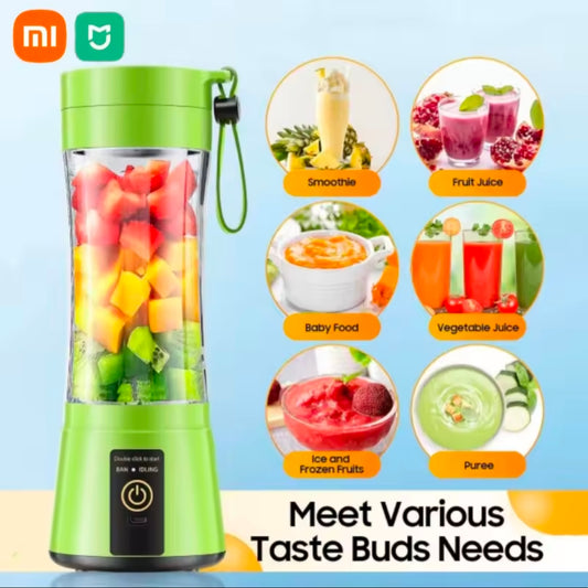 Xiaomi Portable Mini Blender for Shake and Smoothie Rechargeable 380ml Traveling Fruit Juice Cup Hand Fruit Blender Juicing Cups