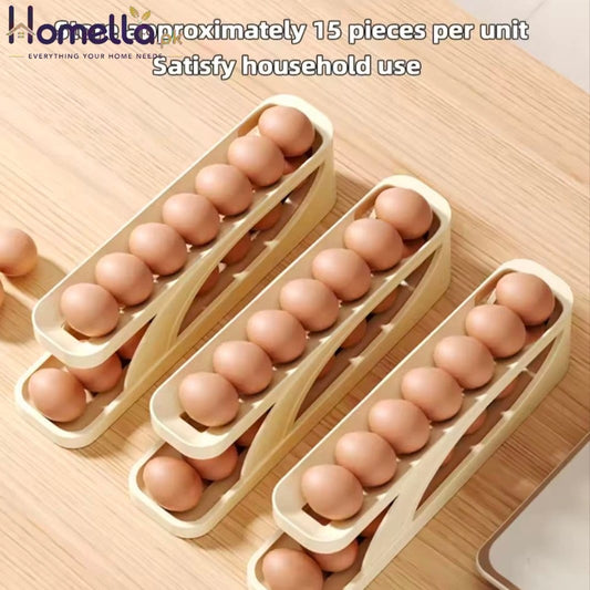 Double Layer Egg Storage Box Space-Saving Egg Tray Egg Holder for Home Refrigerator Kitchen Accessories Kitchen Gadgets